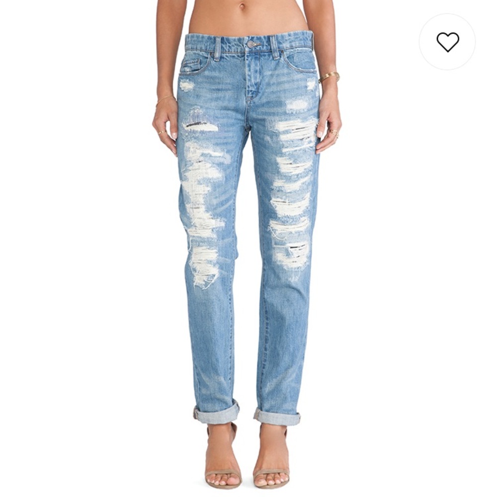 Blank NYC Ripped Boyfriend Jeans